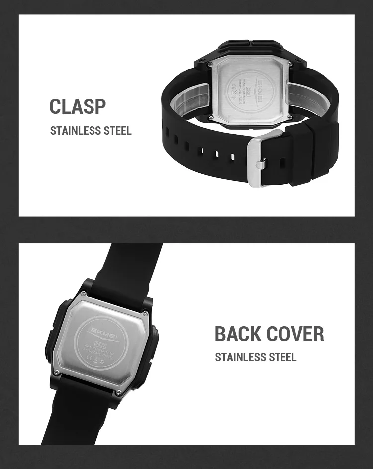 SKMEI 2537 Military Sport Digital Watch for Men LED Display Waterproof Electronics Mens Wristwatch Alarm Clock 1894 Reloj Hombre SKMEI 2537 Military Sport Digital Watch for Men LED Display Waterproof Electronics Mens Wristwatch Alarm Clock 1894 Reloj Hombre