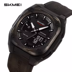 Skmei 2328 Multifunction Digital Sports Watch with Stopwatch and World Time for Men (50M Waterproof)