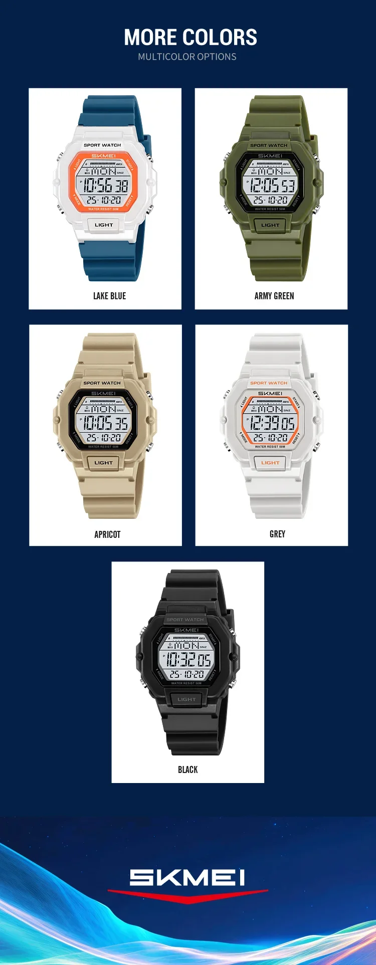 SKMEI 2573 Fashion Electronic Watch Women Sport Waterproof Wristwatch Calendar Date Digital Girl Watches 1622 Reloj Demujer SKMEI 2573 Fashion Electronic Watch Women Sport Waterproof Wristwatch Calendar Date Digital Girl Watches 1622 Reloj Demujer