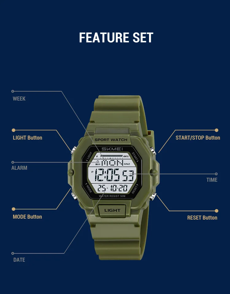 SKMEI 2573 Fashion Electronic Watch Women Sport Waterproof Wristwatch Calendar Date Digital Girl Watches 1622 Reloj Demujer SKMEI 2573 Fashion Electronic Watch Women Sport Waterproof Wristwatch Calendar Date Digital Girl Watches 1622 Reloj Demujer
