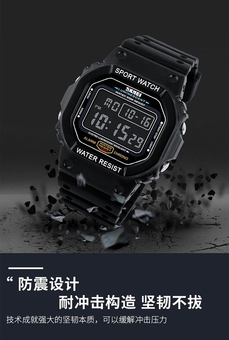 SKMEI Alarm Clock Digital Sports Watches For Men Women 5Bar Waterproof Countdown Wristwatches Multifunctional Watch Reloj Hombre SKMEI Alarm Clock Digital Sports Watches For Men Women 5Bar Waterproof Countdown Wristwatches Multifunctional Watch Reloj Hombre