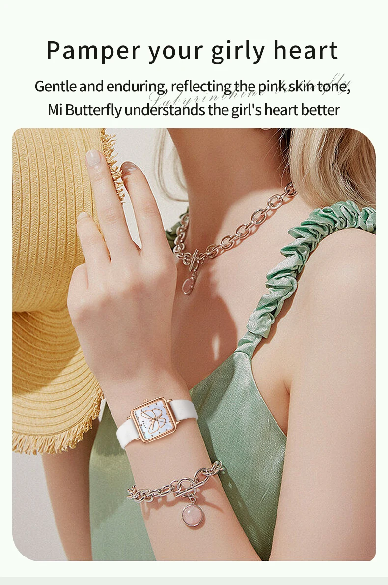 SKMEI Romantic Style Butterfly Quartz Movement Watches Ladies Small Square Wristwatches Fashion Elegance Waterproof Girls Watch SKMEI Romantic Style Butterfly Quartz Movement Watches Ladies Small Square Wristwatches Fashion Elegance Waterproof Girls Watch