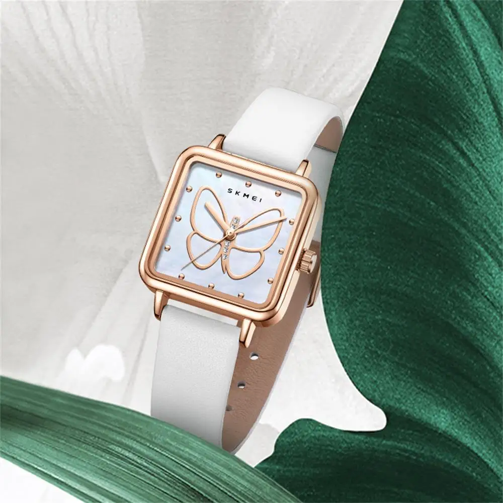 Skmei 7064 Butterfly Mother-of-Pearl Dial Quartz Watch for Women (3ATM Waterproof) Skmei 7064 Butterfly Mother-of-Pearl Dial Quartz Watch for Women (3ATM Waterproof) - Image 3