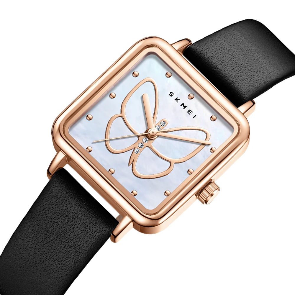 Skmei 7064 Butterfly Mother-of-Pearl Dial Quartz Watch for Women (3ATM Waterproof) Skmei 7064 Butterfly Mother-of-Pearl Dial Quartz Watch for Women (3ATM Waterproof)
