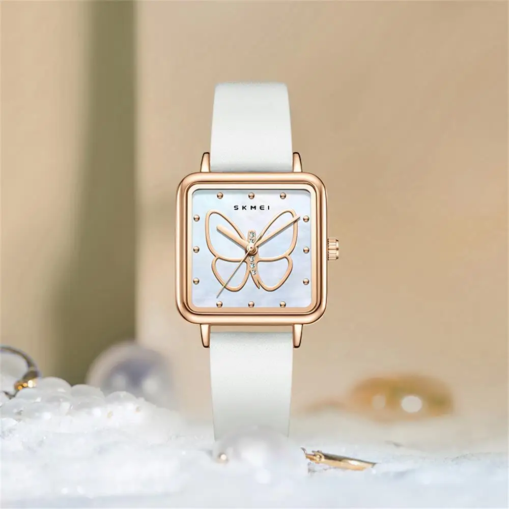 Skmei 7064 Butterfly Mother-of-Pearl Dial Quartz Watch for Women (3ATM Waterproof) Skmei 7064 Butterfly Mother-of-Pearl Dial Quartz Watch for Women (3ATM Waterproof) - Image 2