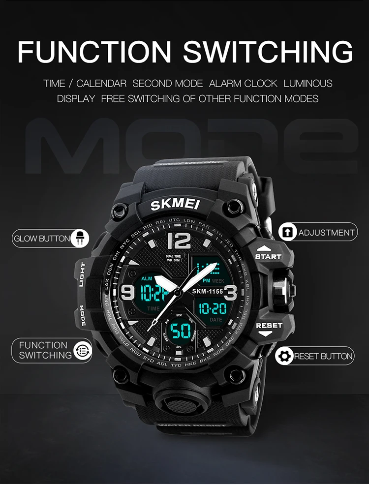 SKMEI Fashion Sports Electronics Watches For Men Shockproof Waterproof Digital Wristwatches 2Time Chrono Male Watch reloj hombre SKMEI Fashion Sports Electronics Watches For Men Shockproof Waterproof Digital Wristwatches 2Time Chrono Male Watch reloj hombre