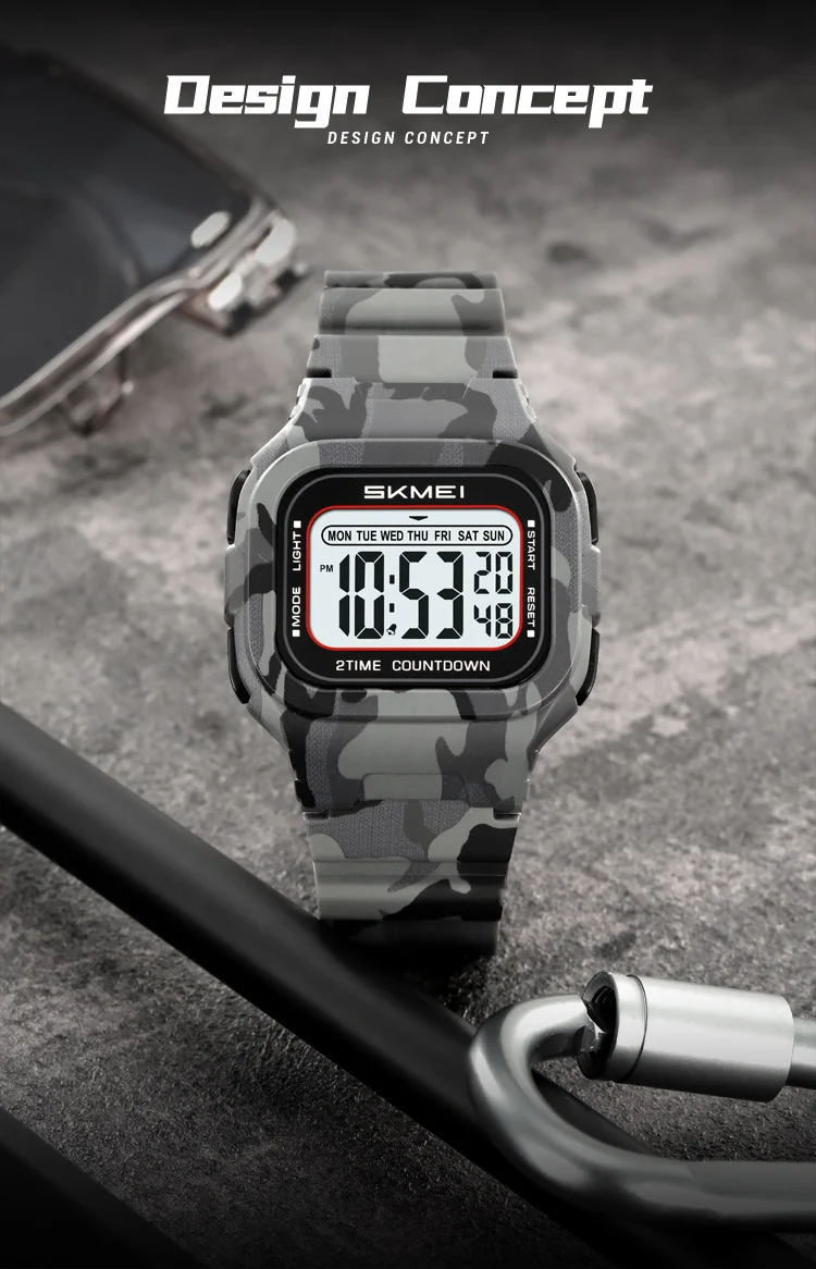 SKMEI Sports Countdown Digital Wristwatch For Men Women Waterproof Electronic Watches Chrono Student Military Watch Reloj Hombre SKMEI Sports Countdown Digital Wristwatch For Men Women Waterproof Electronic Watches Chrono Student Military Watch Reloj Hombre