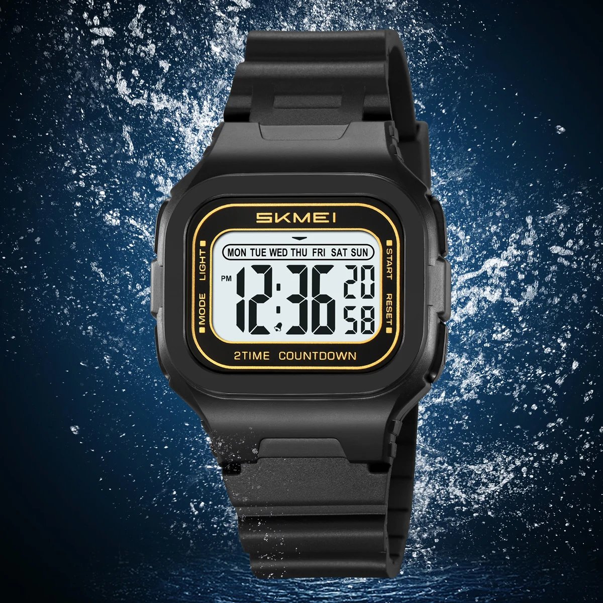 Skmei 2343 Multifunction Digital Sports Watch with Dual Time and Countdown Timer (50M Waterproof) Skmei 2343 Multifunction Digital Sports Watch with Dual Time and Countdown Timer (50M Waterproof) - Image 2