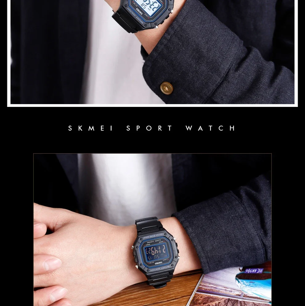 SKMEI Military Digital LED Display Electronic Mens Wristwatches Waterproof Sports Watch for Men Clock 1628 Reloj Hombre SKMEI Military Digital LED Display Electronic Mens Wristwatches Waterproof Sports Watch for Men Clock 1628 Reloj Hombre