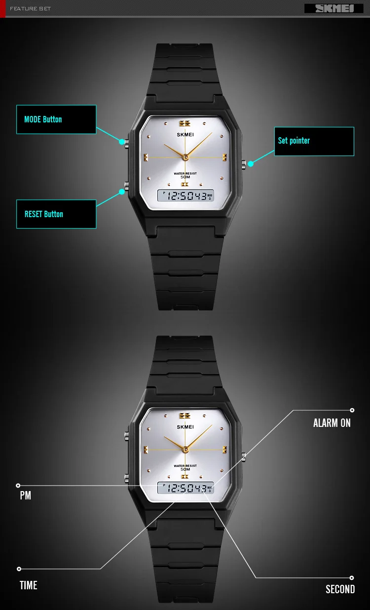 SKMEI 1604 Fashion Digital Wristwatch 3 Time Display Men Women Casual Stopwatch Sport Watch Waterproof Alarm reloj hombre SKMEI 1604 Fashion Digital Wristwatch 3 Time Display Men Women Casual Stopwatch Sport Watch Waterproof Alarm reloj hombre