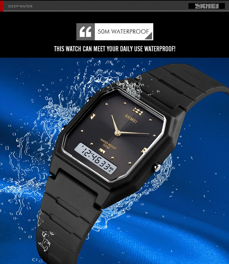 SKMEI 1604 Fashion Digital Wristwatch 3 Time Display Men Women Casual Stopwatch Sport Watch Waterproof Alarm reloj hombre SKMEI 1604 Fashion Digital Wristwatch 3 Time Display Men Women Casual Stopwatch Sport Watch Waterproof Alarm reloj hombre