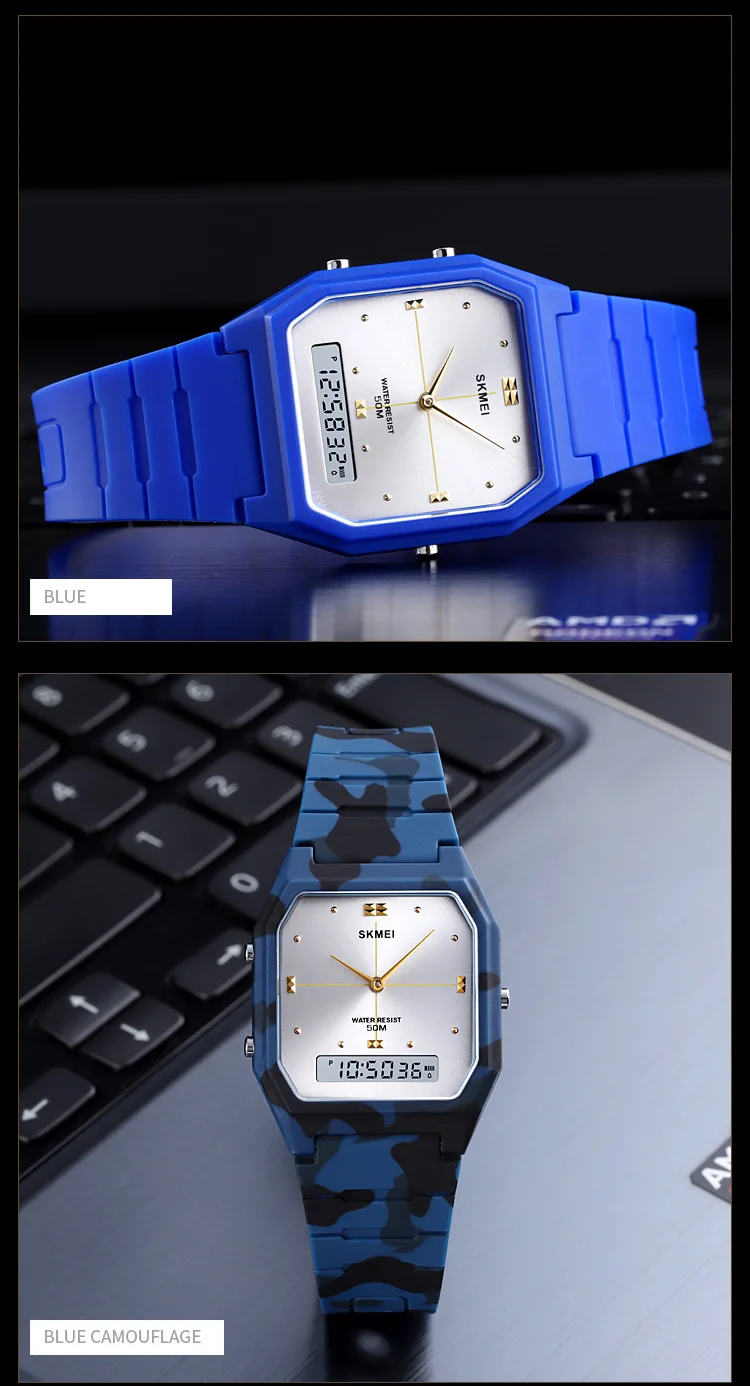 SKMEI 1604 Fashion Digital Wristwatch 3 Time Display Men Women Casual Stopwatch Sport Watch Waterproof Alarm reloj hombre SKMEI 1604 Fashion Digital Wristwatch 3 Time Display Men Women Casual Stopwatch Sport Watch Waterproof Alarm reloj hombre