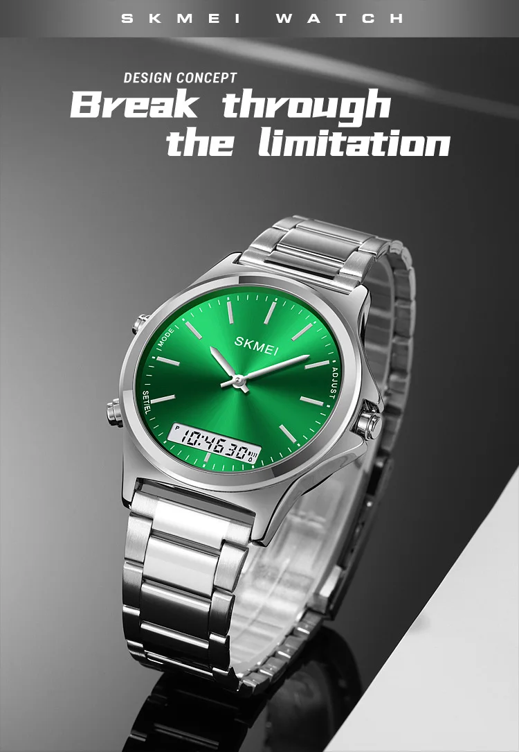 SKMEI 2120 Stainless Steel Strip Display Digital Watches, Men Women Luxury Waterproof Quartz Wristwatches and Bracele Reloj Homb SKMEI 2120 Stainless Steel Strip Display Digital Watches, Men Women Luxury Waterproof Quartz Wristwatches and Bracele Reloj Homb