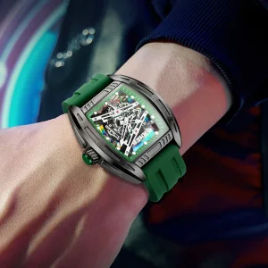 Skmei 1263 Skeleton Dial Quartz Watch for Men and Women (3ATM Waterproof)