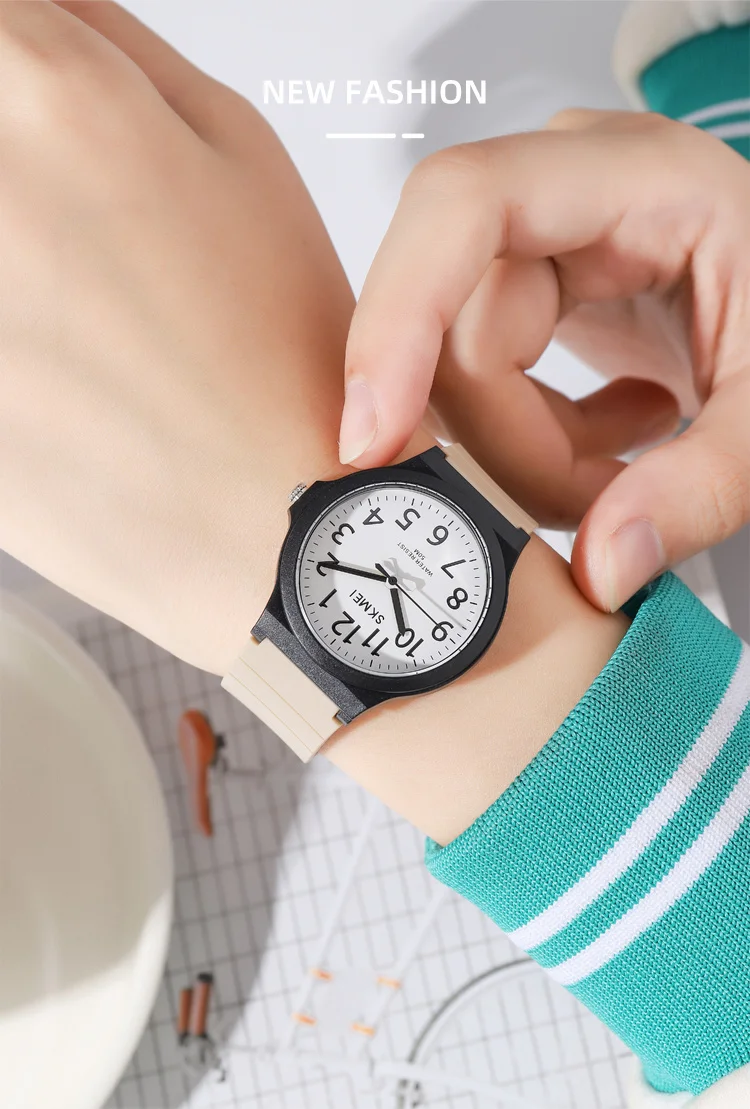 SKMEI 2557 Simple Quartz Watch Men Women Wristwatch 5ATM Waterproof Students Watch Clock Time Daily Outfit Hand-washing Raining SKMEI 2557 Simple Quartz Watch Men Women Wristwatch 5ATM Waterproof Students Watch Clock Time Daily Outfit Hand-washing Raining
