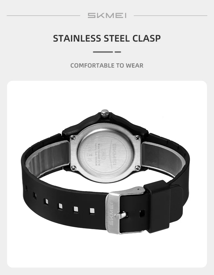 SKMEI 2557 Simple Quartz Watch Men Women Wristwatch 5ATM Waterproof Students Watch Clock Time Daily Outfit Hand-washing Raining SKMEI 2557 Simple Quartz Watch Men Women Wristwatch 5ATM Waterproof Students Watch Clock Time Daily Outfit Hand-washing Raining