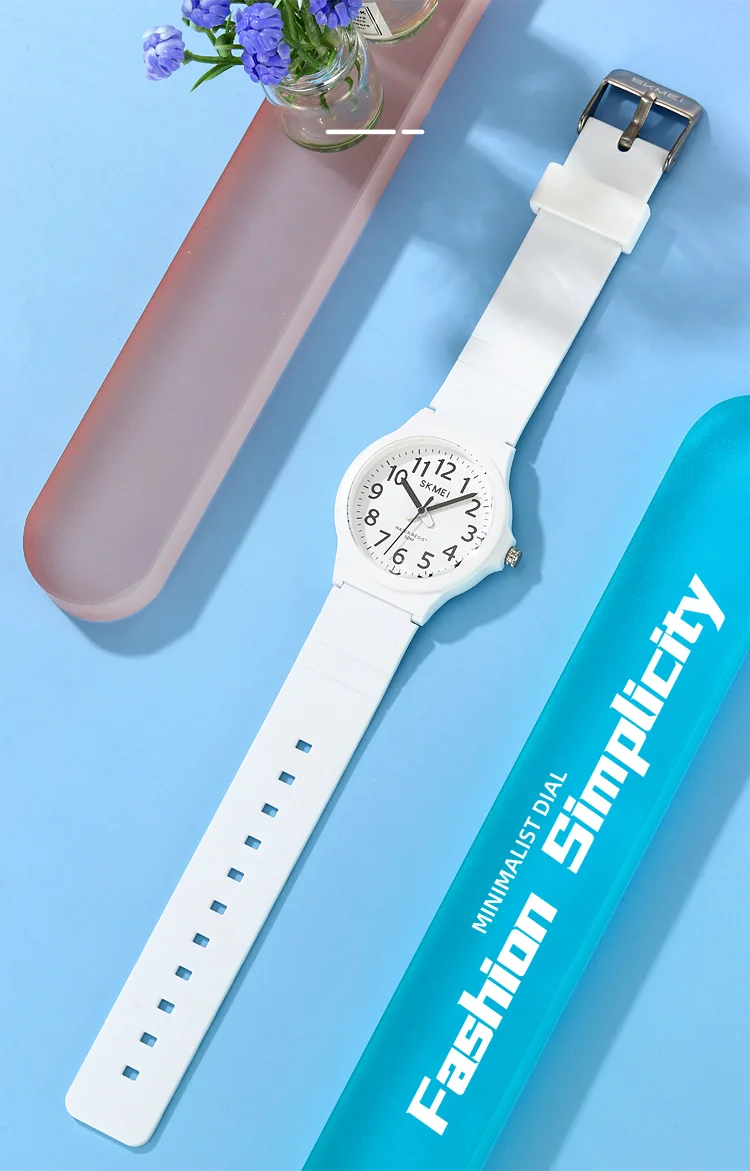 SKMEI 2557 Simple Quartz Watch Men Women Wristwatch 5ATM Waterproof Students Watch Clock Time Daily Outfit Hand-washing Raining SKMEI 2557 Simple Quartz Watch Men Women Wristwatch 5ATM Waterproof Students Watch Clock Time Daily Outfit Hand-washing Raining