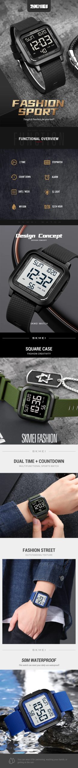 SKMEI 1894 Sport Watch Men Alarm Chrono Clock 5Bar Waterproof Military Watches LED Display Shock Digital Watch reloj hombre SKMEI 1894 Sport Watch Men Alarm Chrono Clock 5Bar Waterproof Military Watches LED Display Shock Digital Watch reloj hombre