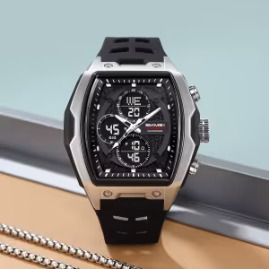 Skmei 2601 Multifunction Digital Sports Watch with Dual Time, Chronograph and Alarm (50M Waterproof)