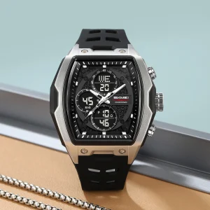 Skmei 2601 Multifunction Digital Sports Watch with Dual Time, Chronograph and Alarm (50M Waterproof)