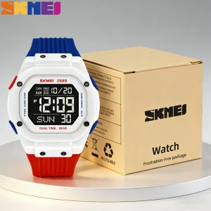 Skmei 2689 Multifunctional Digital Sports Watch with Dual Time and Countdown (50M Waterproof)