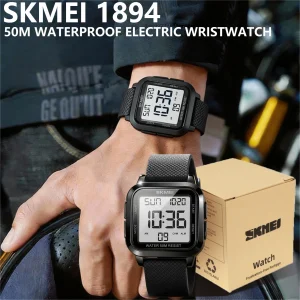 Skmei 1894 Military Digital Sports Watch with Alarm, Stopwatch, and Countdown Timer (50M Waterproof)