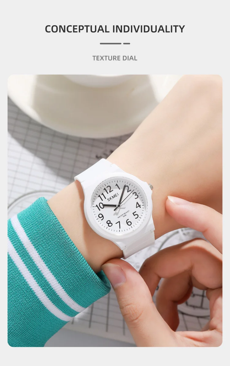 SKMEI 2557 Simple Quartz Watch Men Women Wristwatch 5ATM Waterproof Students Watch Clock Time Daily Outfit Hand-washing Raining SKMEI 2557 Simple Quartz Watch Men Women Wristwatch 5ATM Waterproof Students Watch Clock Time Daily Outfit Hand-washing Raining