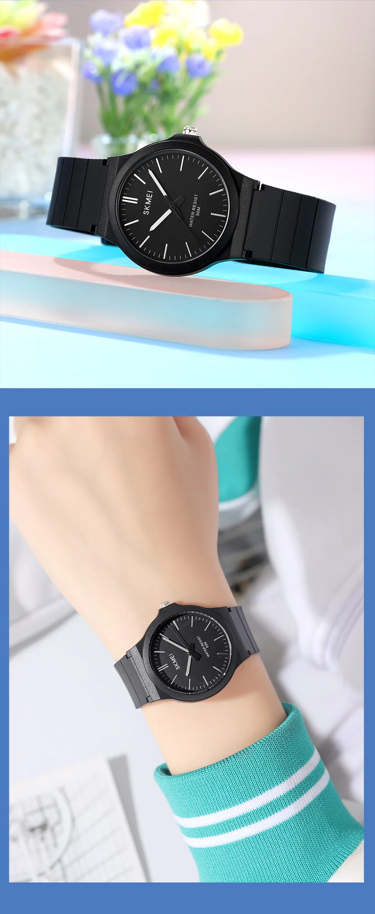 SKMEI 2557 Simple Quartz Watch Men Women Wristwatch 5ATM Waterproof Students Watch Clock Time Daily Outfit Hand-washing Raining SKMEI 2557 Simple Quartz Watch Men Women Wristwatch 5ATM Waterproof Students Watch Clock Time Daily Outfit Hand-washing Raining