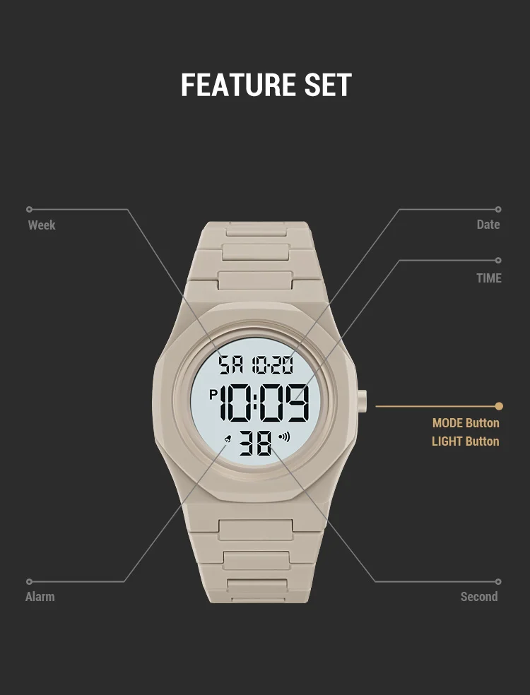 SKMEI 2613 Digital Sports Wristwatch Electronic Fashion Watch Casual Luminous Alarm Timer Clock Outdoor Activity Sweat Shower SKMEI 2613 Digital Sports Wristwatch Electronic Fashion Watch Casual Luminous Alarm Timer Clock Outdoor Activity Sweat Shower