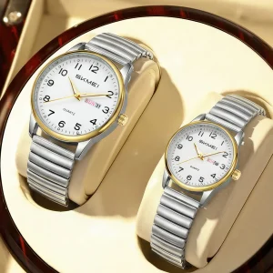 Skmei 7902 Quartz Wristwatch with Date Display and Luminous Markers for Men and Women (3ATM Waterproof)