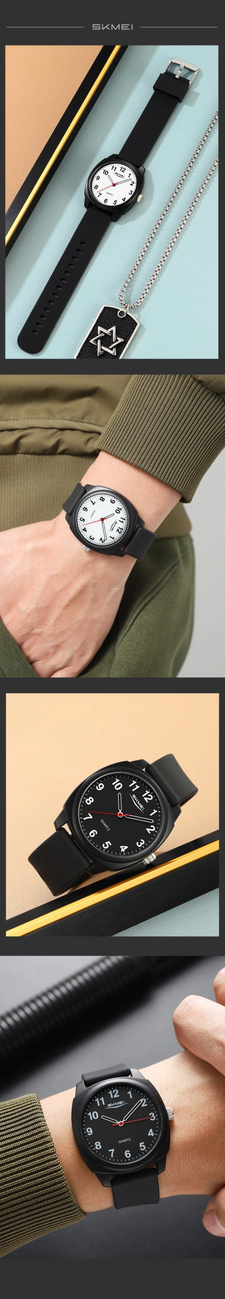 SKMEI 2643 Quartz Wristwatch 50M Waterproof Timer Fashion Simple Clock Casual Watch W/ Box Sport Shower Car Hand-washing Routine SKMEI 2643 Quartz Wristwatch 50M Waterproof Timer Fashion Simple Clock Casual Watch W/ Box Sport Shower Car Hand-washing Routine