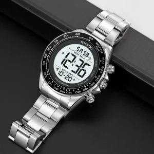 Skmei 2659 Digital Fashion Watch with EL Light and Countdown Timer (30M Waterproof)